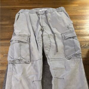 PacSun Light Gray Cargo Pants for Men